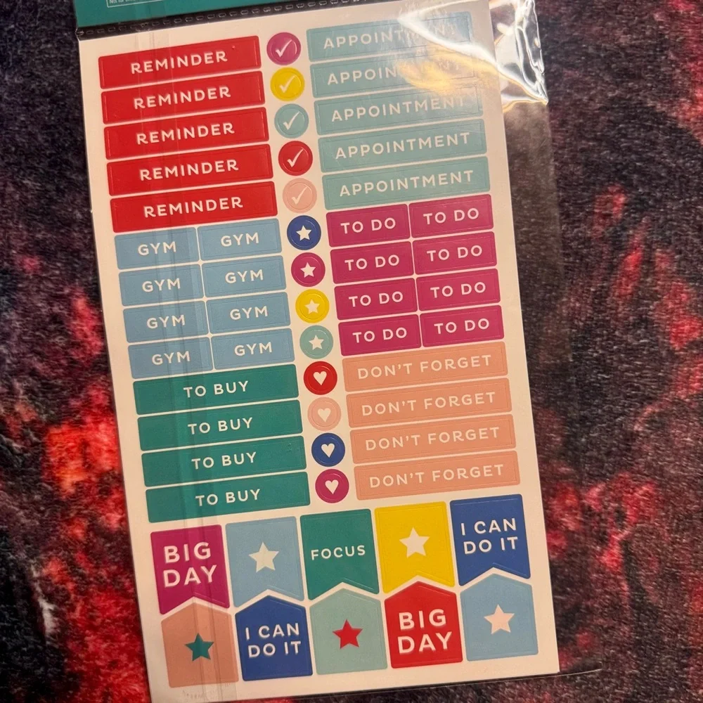 💜 My Infinite Agenda Planner Sticker Sheets - NWT